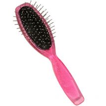 Sophia's par Teamson Kids Brosse pour poupée bébé 45,7 cm à paillettes roses, brosse à cheveux métallique pour poupées, jouet de simulation,