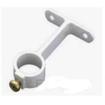 Amig - 19516 Soporte tubo armario 4 20 mm Aluminio Plata