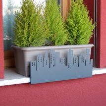 Digebis - soporte jardinera ventana city gris