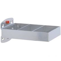 Soporte combinado L150xW55mm para placas perforadas de 2 piezas.