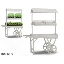 Soporte con Ruedas para Macetas Ibergarden WA15379-1 Madera de Abeto 130 x 178 x 70 cm - Marca: Ibergarden - EAN: 8430852384799