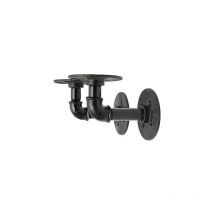 Dpzo - Soporte de estante de pared de metal retro, estilo industrial para sala de estar, cocina y dormitorio, 9 x 13 cm, 2 unidades