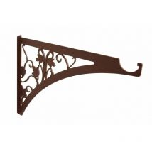 Floral - Soporte de maceta colgante marrón forja