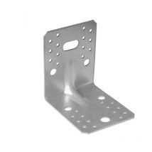 Soporte de montaje galvanizado reforzado 105x105x90x3 mm
