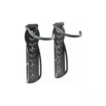 Soporte de pared para bicicleta de 2 piezas (negro)