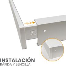 Led Atomant Sl - Soporte de superficie de aluminio para panel led 120x30cm Pack 1 Ud.
