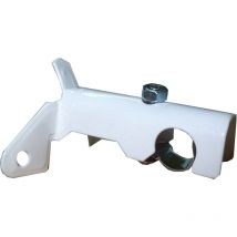 Fplus soporte barra 1 12 frente blanco con tornillo 1200103