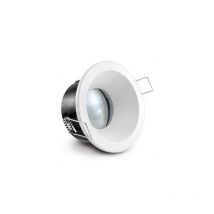 LED Soporte blanco impermeable IP65 Ø85mm - perforación Ø75mm
