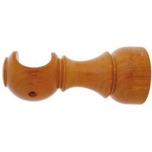 Riel Chyc - soporte madera liso abierto 28x128 mm. teca , Soporte madera liso- Medida: 28x128 mm. - Acabado: teca.- Soporte abierto.- Ideal para el