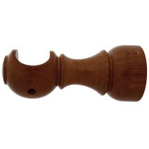 Soporte Madera Liso Abierto 20x 88 mm. Nogal