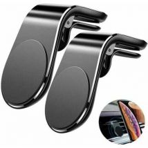 Ontway - Soporte magnético para teléfono de coche, paquete de 2 soportes magnéticos para ventilación de coche para iPhone, Samsung, Huawei, Xiaomi y