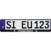 Hp Autozubehör - Freistaat Bayern Support de plaque d'immatriculation noir (l x l x h) 13.5 x 53 x 1.5 cm