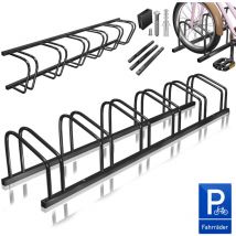 Kesser - Aparcabicicletas con señal de aparcamiento incluida Soporte múltiple con 37 cm de distancia entre ejes para neumáticos de 30-65 mm de ancho