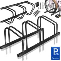 Aparcabicicletas con señal de aparcamiento incluida Soporte múltiple con 37 cm de distancia entre ejes para neumáticos de 30-65 mm de ancho Soporte