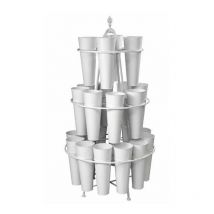 Soporte para flores 24 pzs blanco cm 82 x 151 h