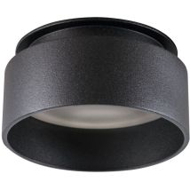 Anillo de punto recesable negro – aluminio – Ø80mm – govik – GU10/MR16 compatible