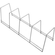 7house - Soporte para Platos y Sartenes con 4 Secciones 12x38.5x11.5cm