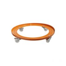 Butanflaschen-Skate-Halterung 32cm aus lackiertem Stahlblech – stabiler Stand – mit Rollen für einfachen Transport