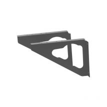 Renz - Soporte H.17,5 x L.25 x P.3 Cm, Gris Antracita