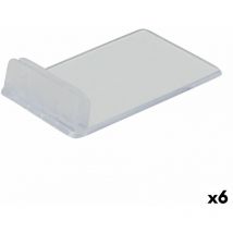 Soporte Securit cartel transparente set 1 x 4 cm 10 unidades
