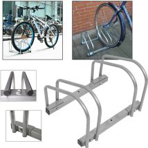 Hengmei - Soportes para bicicletas Aparcabicicletas Soporte múltiple Aparcabicicletas Fijación mural al suelo (Para 2 bicicletas)