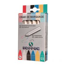 Gesso bianco per marcatura, non cartaceo 12 pz / scatola Soppec