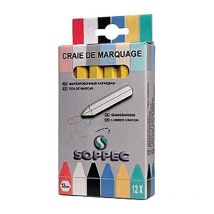 Gesso giallo per marcatura non verniciato 12 pz/scatola Soppec