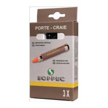 Portagessetti per gessetti tondo/quadrato L.120mm 3 pz/scatola Soppec