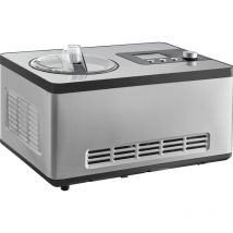 Mophorn - Sorbetière automatique avec compresseur intégré, 2 litres, sans pré-congélation, sorbetière électrique en acier inoxydable, machine à glace