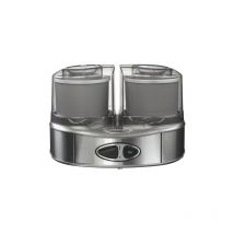 Cuisinart - Sorbetière ICE40BCE Machine à glace Duo (2 x 1L) Acier Brossé