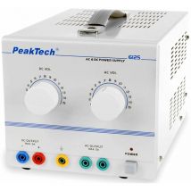 Sorgente uscita di laboratorio Ca/cc regolata 1-15vdc/ac 0-5adc/ac 75w Pkt-p6125 Peaktech 6125