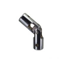 Cime - Genouillière, articulation de volet roulant, pour tige 6 pans 10 mm et tringle 6 pans 10 mm, acier chromé