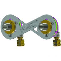 Sortie de cloison STARFIX 150 PER à compression Ø 12 - M3/4" (20/27) coudée réglable - Anquier