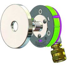 Anquier - Sortie de cloison starfix mono per à compression Ø12 - M3/8 (12/17) coudée