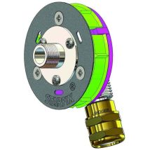 Anquier - Sortie de cloison starfix mono per à compression Ø12 - M3/8 (12/17) coudée