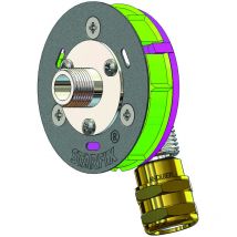 Anquier - Sortie de cloison starfix mono per à compression Ø16 - M3/8 (12/17) coudée