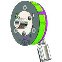 Anquier - Sortie de cloison starfix mono per à sertir Ø12 - Mâle 3/8 (12/17) coudée