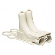 Doble salida de losa (par) con 2 gu as de tubo integradas