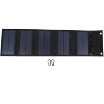 Panneau Solaire 20 w Pliable Chargeur Solaire Portable Panneau Solaire étanche avec Ports usb Panneau Solaire monocristallin Charge Solaire - Dewin