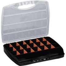 Alutec - Sortimentskoffer (l x b x h) 380 x 300 x 60 mm Anzahl Fächer: 23 variable Unterteilung Inha
