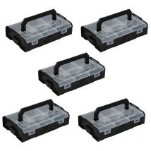 Sortimo l-boxx Mini schwarz / Deckel transparent Industrial Line 5er Set