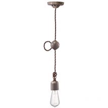 Sospensione Vintage Ceramica Tortora 1 Luce E27