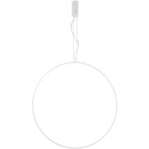 Sospensione led toorx in alluminio bianco 50W con funzione cct 100 cm.'