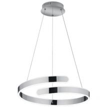 Parma sospensione led cromo con dimmerazione ad interruttore D.50CM
