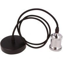 Sospensione E27 220V alluminio cromato ledline - 249846