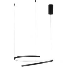 Sospensione led moma in metallo verniciato nero con funzione cct - Nero