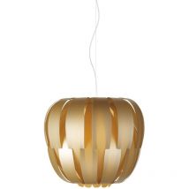 Sospensione Moderna 1 Luce Queen In Polilux Oro D19 Made In Italy
