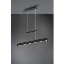 Iperbriko - Sospensione Paros Doppia Luce Led Dimmerabile Nero L90 cm Trio Lighting