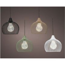 Sospensione solare Iron D.19cm colorata – Illuminazione decorativa per esterni – Diametro 19 cm – Ferro – Alimentazione solare