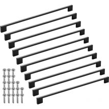 SOTECH Möbelgriff Bügelgriff Blackline XII schwarz matt Schubladengriff Schrankgriff inkl. Schrauben - Bohrlochabstand (BA) 320 mm, 10 Stück